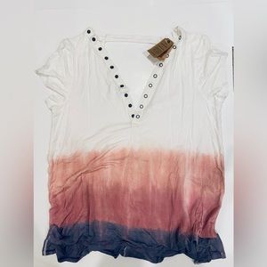 NWT AMERICAN EAGLE SOFT AND SEXY BOHO OMBRÉ TEE. SIZE L